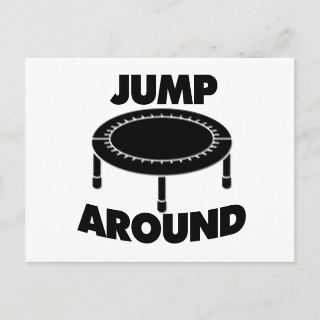 Jump Around Trampoline Postcard (Front)
