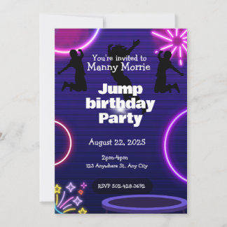 Jump birthday party Invitation
