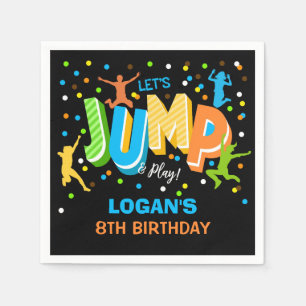 Jump Birthday Personalised Napkins