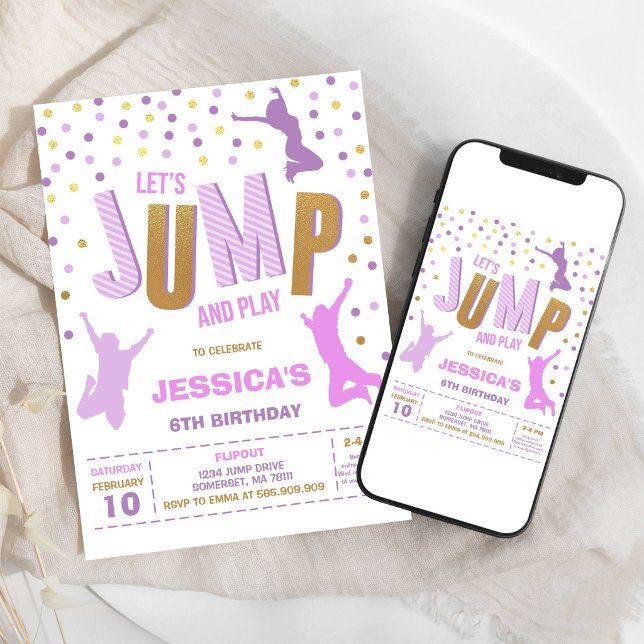 Jump Bounce House Birthday Party Invitation (Creator Uploaded)