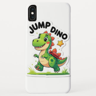 Jump Dino – Playful Cartoon Sticker Case-Mate iPhone Case
