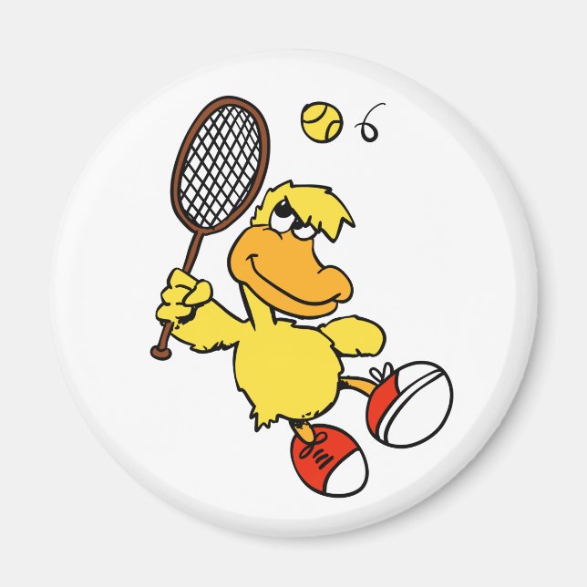 Jump Duck tennis | Choose background colour Magnet (Front)