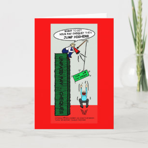 JUMP HIGHER brilliant sarcastic cartoon Card