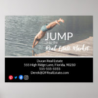 Jump into the real estate marketing postcard