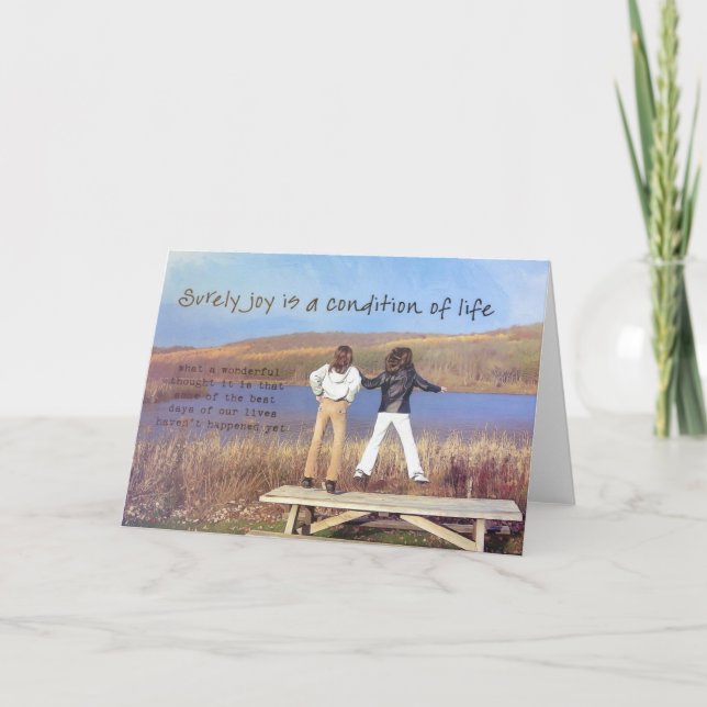 JUMP JUMP JUMP Greeting Card (Front)