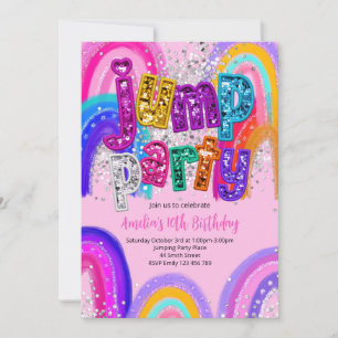 Jump Party Birthday Any Age Party Invitation