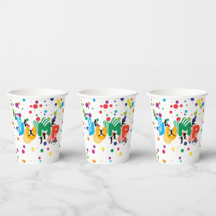 Jump Play Trampoline Park Party Kids Birthday Paper Cups