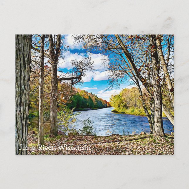 Jump River, Wisconsin Scenic View Postcard (Front)