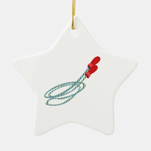 Jump Rope Ceramic Tree Decoration (Front)