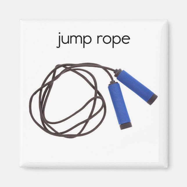 Jump Rope Refrigerator Magnet (Front)