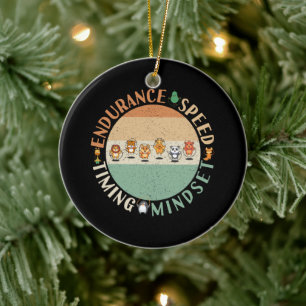 Jump Roping - Rope Skipping Mindset Ceramic Tree Decoration