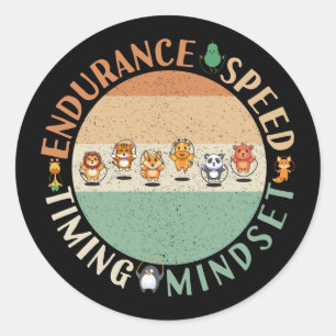 Jump Roping - Rope Skipping Mindset Classic Round Sticker