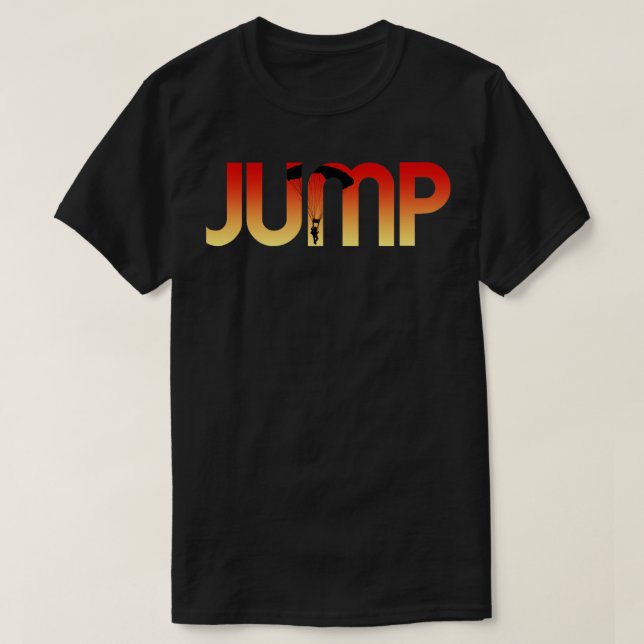 Jump Skydiving Base Jumping Design Skydivers  T-Shirt (Design Front)