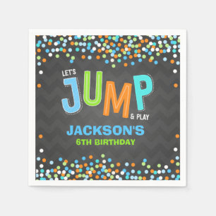 Jump Trampoline Birthday Party Supplies Decor  Napkin