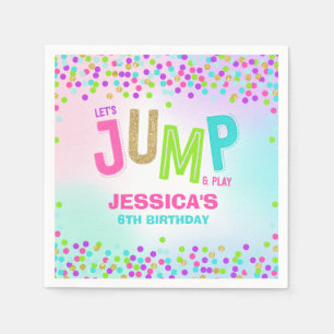 Jump Trampoline Birthday Party Supplies Decor Napkin