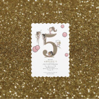 Jump & Tumble Gymnastics White 5th Birthday Party