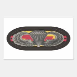 Jump Wings on 2nd Bn RANGER Oval Stickers