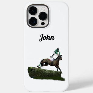Jumper Horse & Jockey In Green iPhone / iPad case