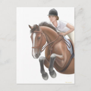 Jumper Horse Postcard