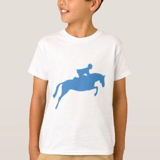 Jumper Horse Silhouette (blue) T-Shirt