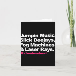 Jumpin Music Slick Deejays Fog Machines And Laser  Card