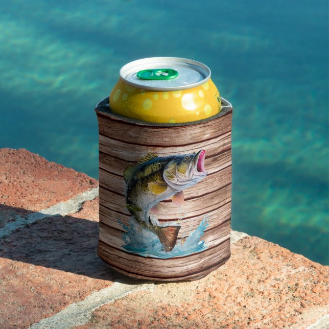 Jumping Bass Gone Fishing Can Cooler (In Situ Pool)