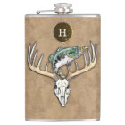 Jumping Bass Large Rack Deer Skull