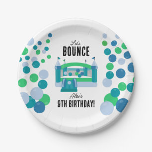 Jumping Castle Bouncy Boys Birthday Party Paper Plate
