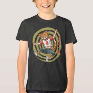 Jumping Cat – Japanese Style Tri-Blend Shirt