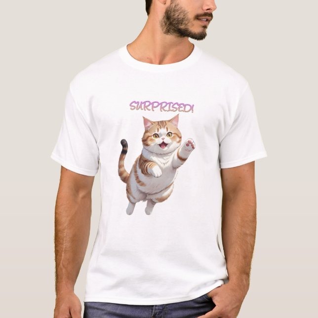 Jumping Cat T-Shirt (Front)