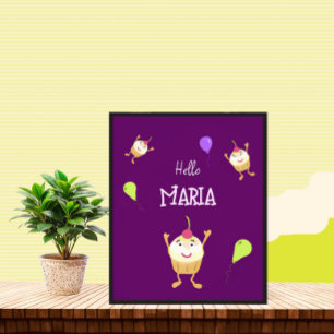 Jumping cupcakes  photo print