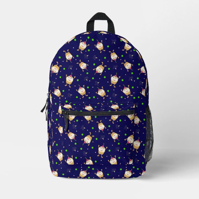 Jumping cupcakes  printed backpack (Front)