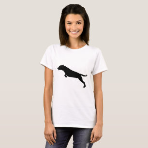 Jumping Dog Silhouette T-Shirt