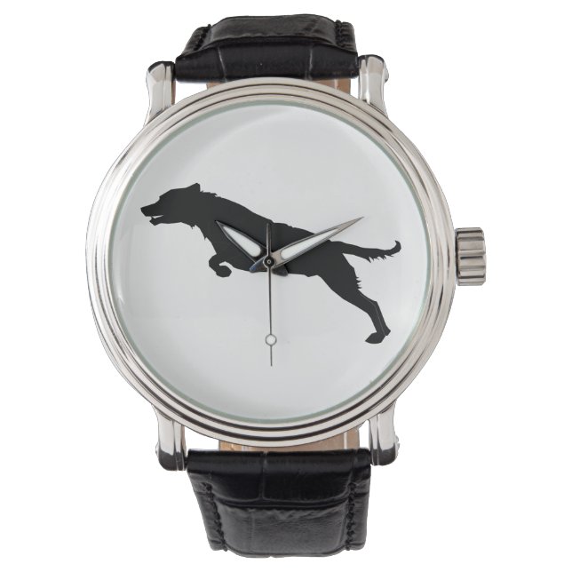 Jumping Dog Silhouette Watch (Front)