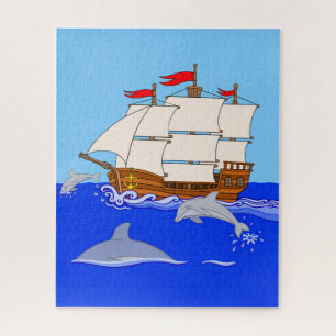 Jumping Dolphins Jigsaw Puzzle