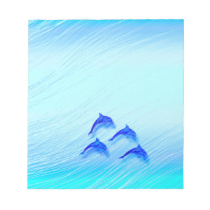 jumping dolphins notepad