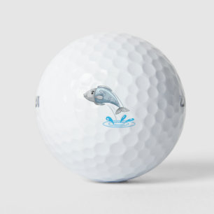 Jumping fish golf balls