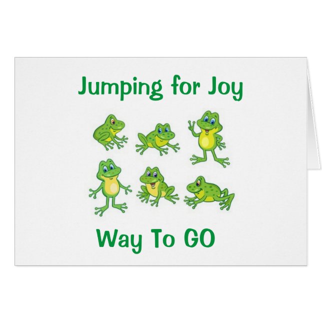 JUMPING FOR "JOY" FOR "YOU" CONGRATULATIONS (Front Horizontal)
