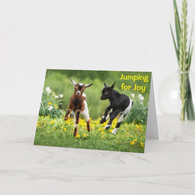 **JUMPING FOR JOY" SO HAPPY FOR YOU! CARD (Front)