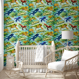 Jumping fox pattern jump wallpaper