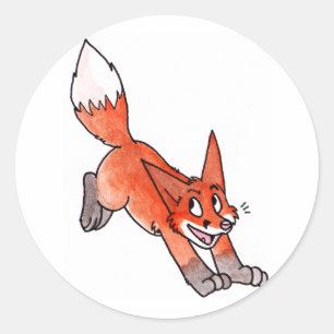 Jumping Fox Stickers