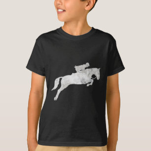 Jumping Galloping Horse Horseck Riding Vintage Hor T-Shirt