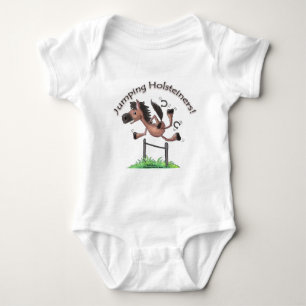 Jumping Holsteiners! Baby Bodysuit