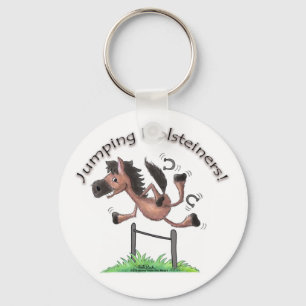 Jumping Holsteiners! Key Ring
