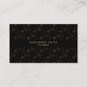 Jumping Horse   Horseback Riding   Horse Trainer Business Card