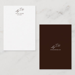 Jumping Horse Horseback Riding Horse Trainer Card