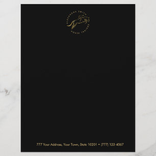 Jumping Horse Horseback Riding Horse Trainer Custom Letterhead