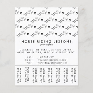 Jumping Horse   Horseback Riding   Horse Trainer Flyer