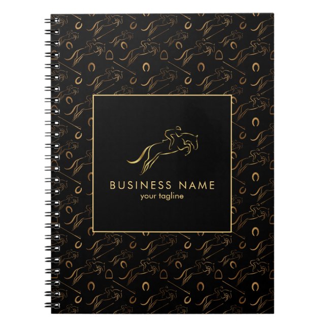 Jumping Horse | Horseback Riding | Horse Trainer Notebook (Front)