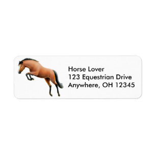 Jumping Horse Label